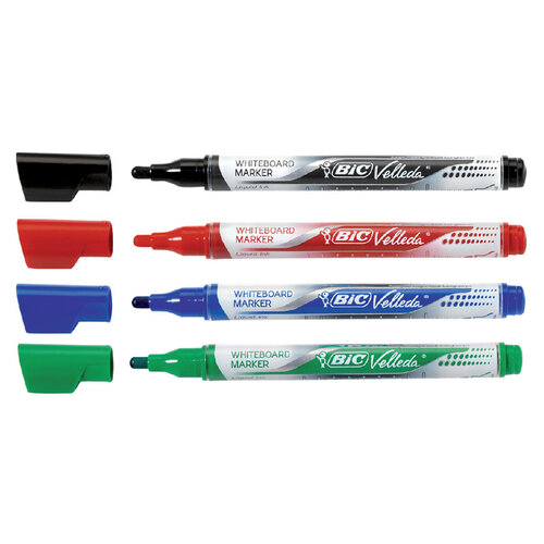 Bic Whiteboardmarker Bic Velleda liquid rond medium rood
