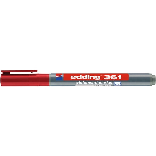 edding Marqueur tableau blanc edding 361 ogive 1mm rouge