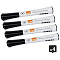 Nobo Marqueur tableau blanc Nobo Glide Fin noir 4 pièces