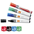 Nobo Marqueur tableau blanc Nobo Liquid Ink biseau 4mm assorti 10 pièces