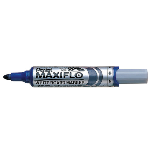 Pentel Feutre tableau blanc Pentel Maxiflo MWL5M ogive 3mm bleu