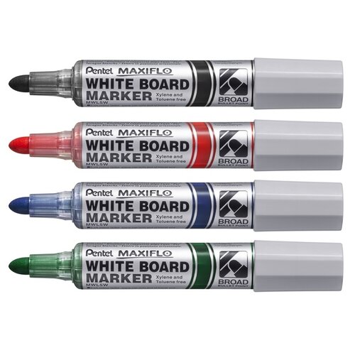 Pentel Feutre tableau blanc Pentel Maxiflo MWL5M ogive 3mm bleu