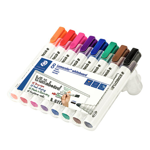 Staedtler Feutre tableau blanc Staedtler Lumocolor 351 assorti set 8 pièces