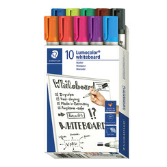 Feutre tableau blanc Staedtler Lumocolor 351 assorti set 10 pièces