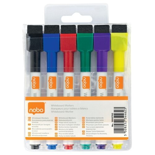 Nobo Whiteboardmarker Nobo mini assorti 6 stuks