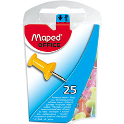 Epingles Push pins Maped Office couleur 25 pièces