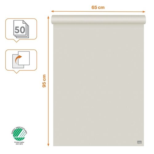 Nobo Papier chevalet de conférence Nobo Standard 65x95cm double face à plat 50 feuilles