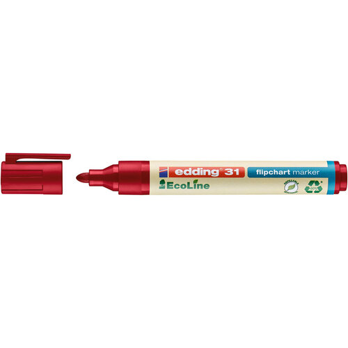 edding Ecoline Marqueur edding 31 EcoLine pour chevalet ogive 1,5-3mm rouge