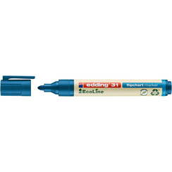 Marqueur edding 31 EcoLine pour chevalet ogive 1,5-3mm bleu