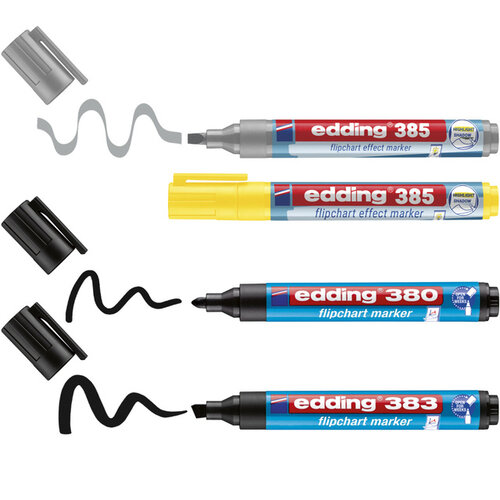 edding Viltstift edding 385 flipover incl 380 - 383  assorti 4 stuks