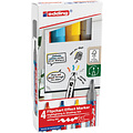 edding Marqueur chevalet edding 385 pointe pinceau assorti 4 pièces