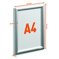 Durable Cadre clipsable Durable A4 aluminium