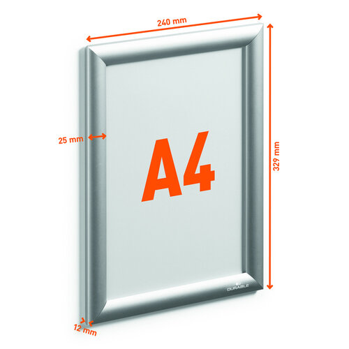 Durable Kliklijst Durable A4 aluminium
