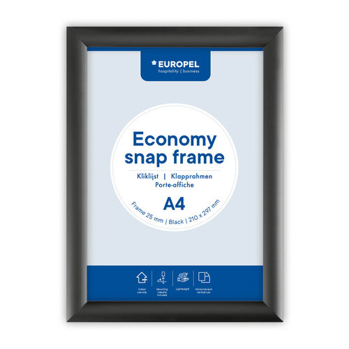 Europel Kliklijst Europel Economy A4 zwart