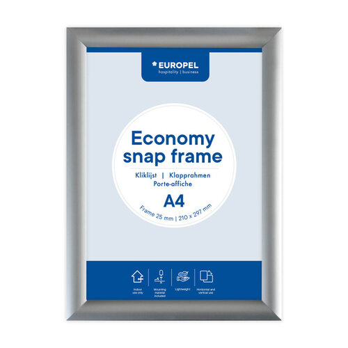 Europel Kliklijst Europel Economy A4 zilver