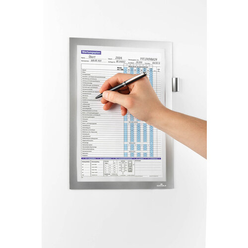 Durable Duraframe Durable 498923 Note A4 magnetisch zilver