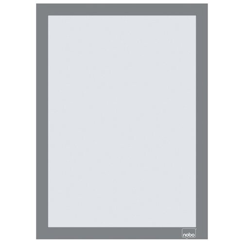 Nobo Porte-affiche Nobo magnétique autocollant A4 argent 2 pièces