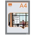 Nobo Porte-affiche Nobo magnétique autocollant A4 argent 2 pièces