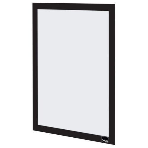 Nobo Porte-affiche Nobo magnétique autocollant A4 noir 2 pièces