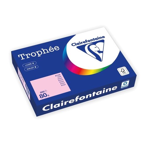 Trophee Papier copieur Trophée A4 80g rose 500 feuilles