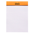 Rhodia Schrijfblok Rhodia A6 lijn 80 vel 80gr oranje