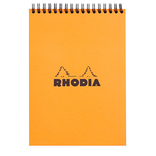 Rhodia Bloc Rhodia A5 ligné 160 pages 80g spirale orange