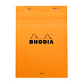 Rhodia Schrijfblok Rhodia A5 lijn 80 vel 80gr met kantlijn oranje