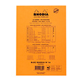 Rhodia Schrijfblok Rhodia A5 lijn 80 vel 80gr met kantlijn oranje