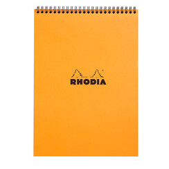 Spiraalblok Rhodia A4 lijn 160 pagina's 80gr oranje