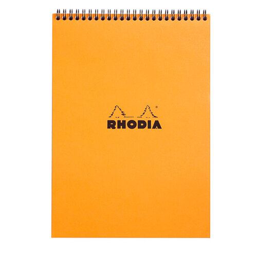 Rhodia Bloc Rhodia A4 ligné 160 pages 80g spirale orange