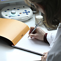 Rhodia Bloc Rhodia A4 ligné + marge 80 feuilles 80g orange