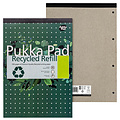 Pukka Pad Bloc-notes Pukka Pad Recycled A4 ligné 4 perforations 100 feuilles 80g