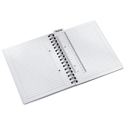 Leitz Notitieboek Leitz WOW A5 spiraal PP lijn roze