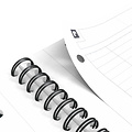 Oxford Cahier à spirale Oxford International Notebook A4+ ligné noir