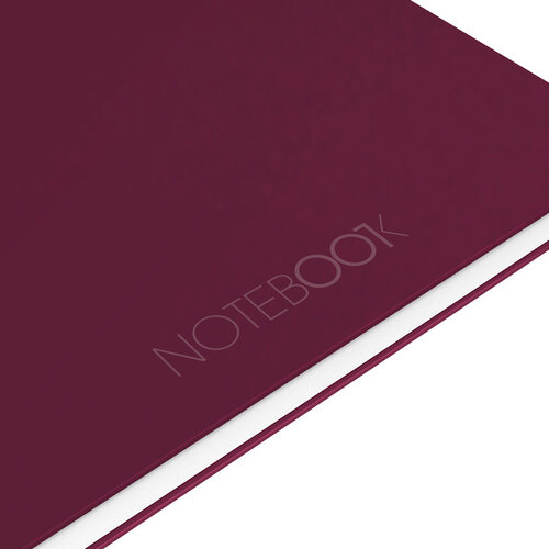 Oxford Cahier à spirale Oxford International Notebook A4+ ligné rouge
