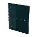 Oxford Cahier à spirale Oxford International Notebook A4+ carreau 5x5mm noir