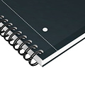 Oxford Cahier à spirale Oxford International Notebook A4+ carreau 5x5mm noir