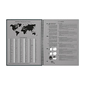 Oxford Cahier à spirale Oxford International Notebook A4+ carreau 5x5mm noir