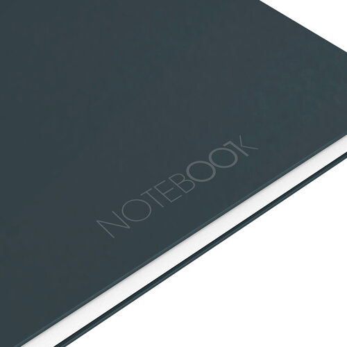 Oxford Cahier à spirale Oxford International Notebook A4+ carreau 5x5mm noir