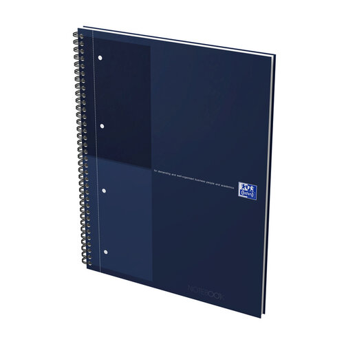 Oxford Cahier à spirale Oxford International Notebook A4+ ligné bleu