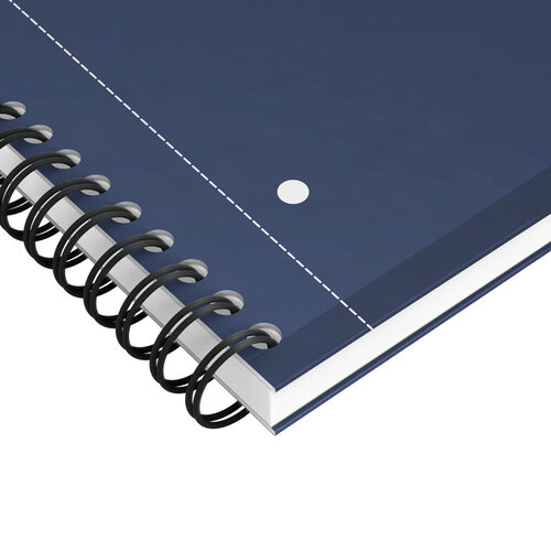 Oxford Cahier à spirale Oxford International Notebook A4+ ligné bleu