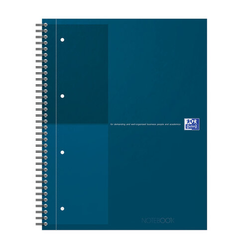 Oxford Cahier à spirale Oxford International Notebook A4+ ligné bleu pétrole