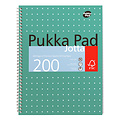 Pukka Pad Collegeblok Pukka Pad Jotta A4 lijn 4-gaats 200 pagina's 80gr groen
