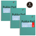Pukka Pad Bloc-notes Pukka Pad Jotta A4 ligné 4 perforations 200 pages 80g vert