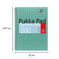 Pukka Pad Bloc-notes Pukka Pad Jotta A4 carreau 5x5xmm 4 perforations 200 pages 80g vert