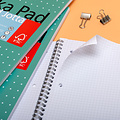 Pukka Pad Bloc-notes Pukka Pad Jotta A4 carreau 5x5xmm 4 perforations 200 pages 80g vert