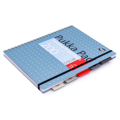 Pukka Pad Carnet de projets Pukka Pad Metallic Executive A4 ligné 5 intercalaires 200 pages 80g assorti