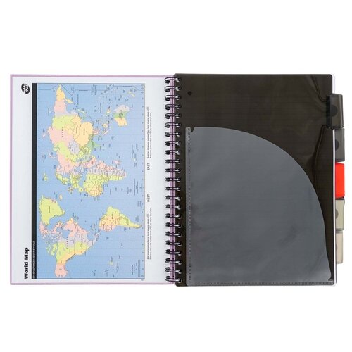 Pukka Pad Carnet de projets Pukka Pad Metallic Executive A4 ligné 5 intercalaires 200 pages 80g assorti