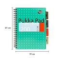 Pukka Pad Carnet de projets Pukka Pad Metallic B5 ligné 4 intercalaires 200 pages 80g vert