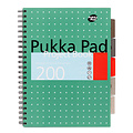 Pukka Pad Projectboek Pukka Pad Metallic A4 lijn 5-tabs 200 pagina's 80gr groen
